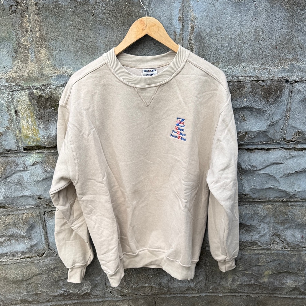 Vintage beige Jerzees Z Class Promo Sweatshirt Large Fashion industry